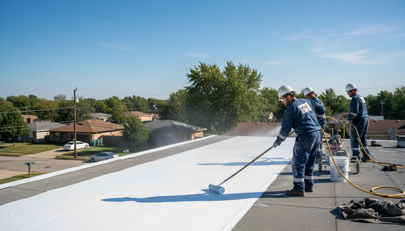 Commercial roof coating in Estancia, NM near me
